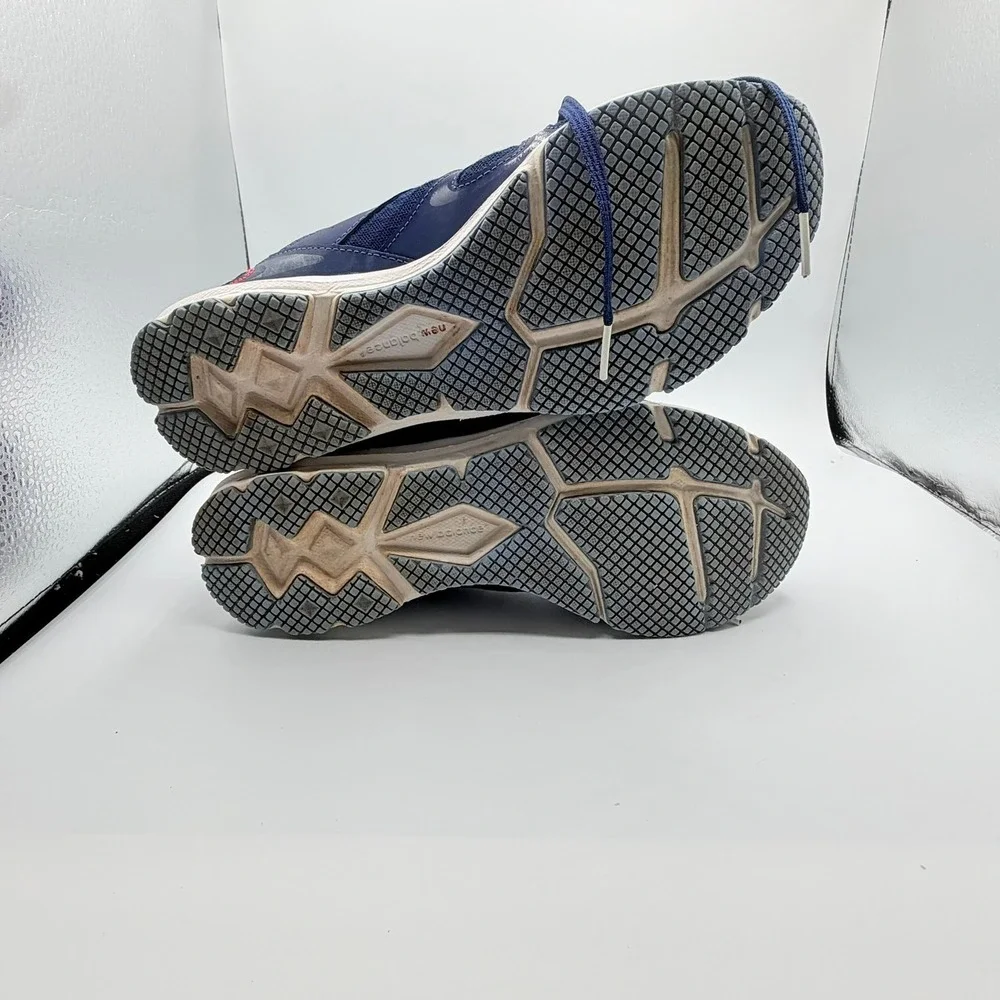 New Balance 577 Training Shoes Womens 9.5 Navy Blue Pink Good WX577BH Cush+